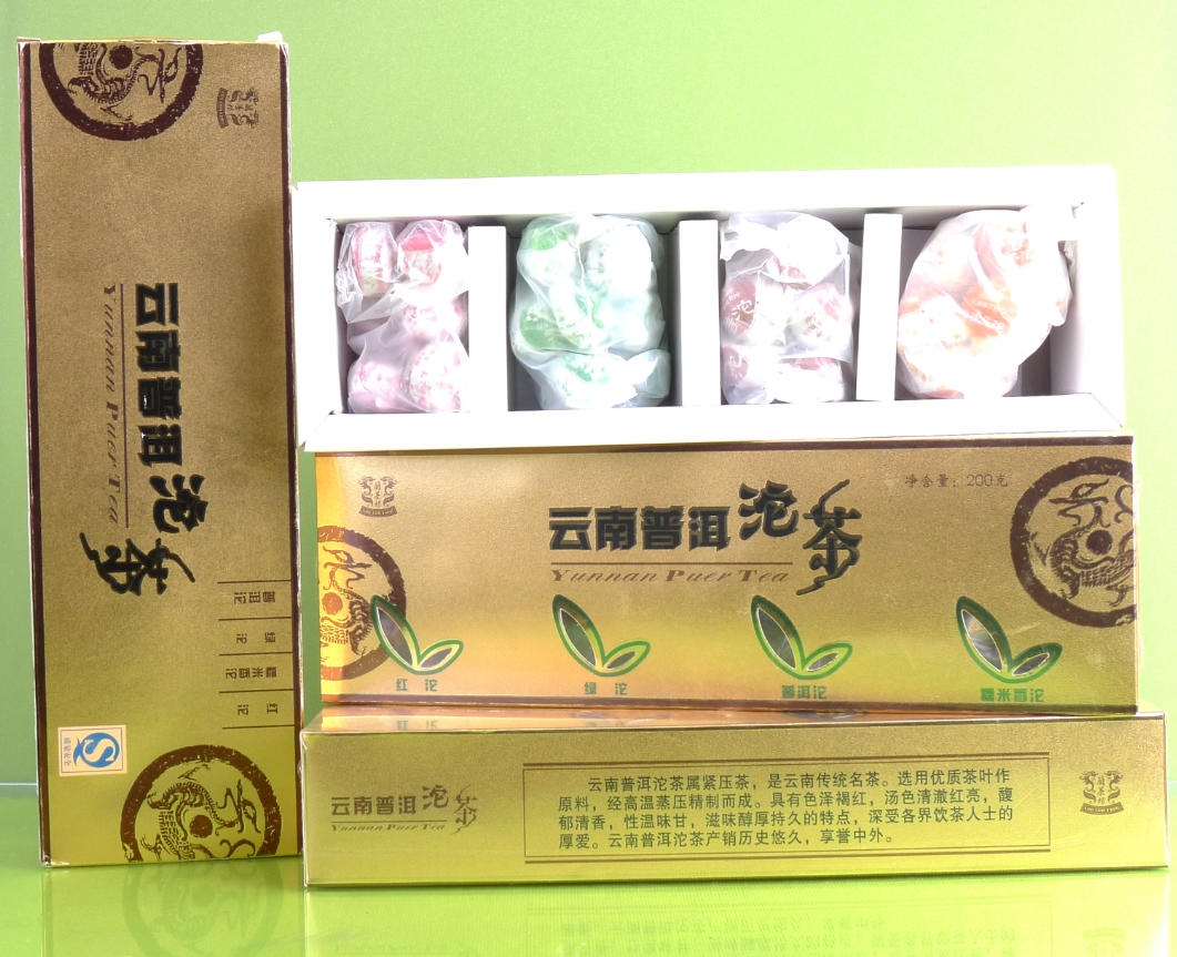 蘭茶坊普洱茶條茶4合1普洱沱茶2012年